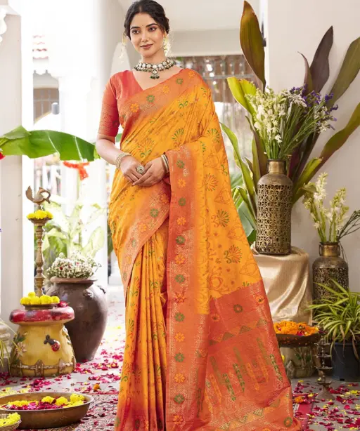 Ast Kanchana Silk Pochampally Soft Silk Festival Saree Collection