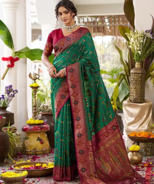 Ast Kanchana Silk Pochampally Soft Silk Festival Saree Collection