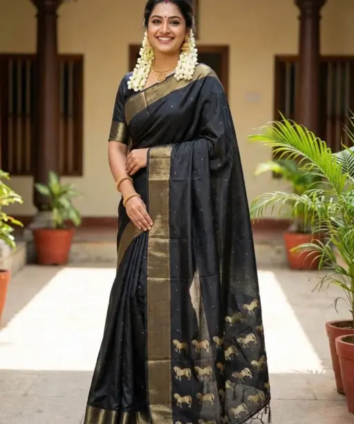 Ast Rajashree Soft Silk Festival Saree Collection with Latkan
