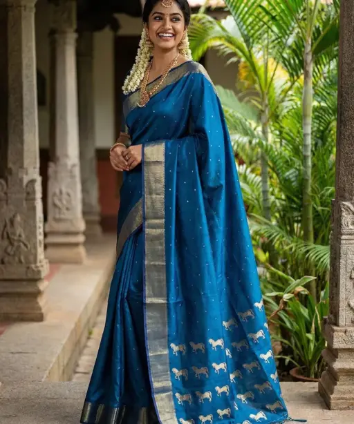 Ast Rajashree Soft Silk Festival Saree Collection with Latkan