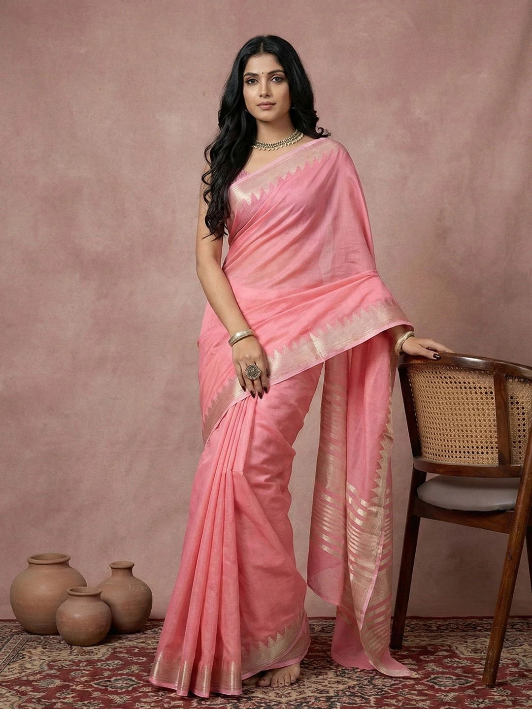 Ast Urban Loom Vol 1 Cotton Silk with Zari Border Saree Collection