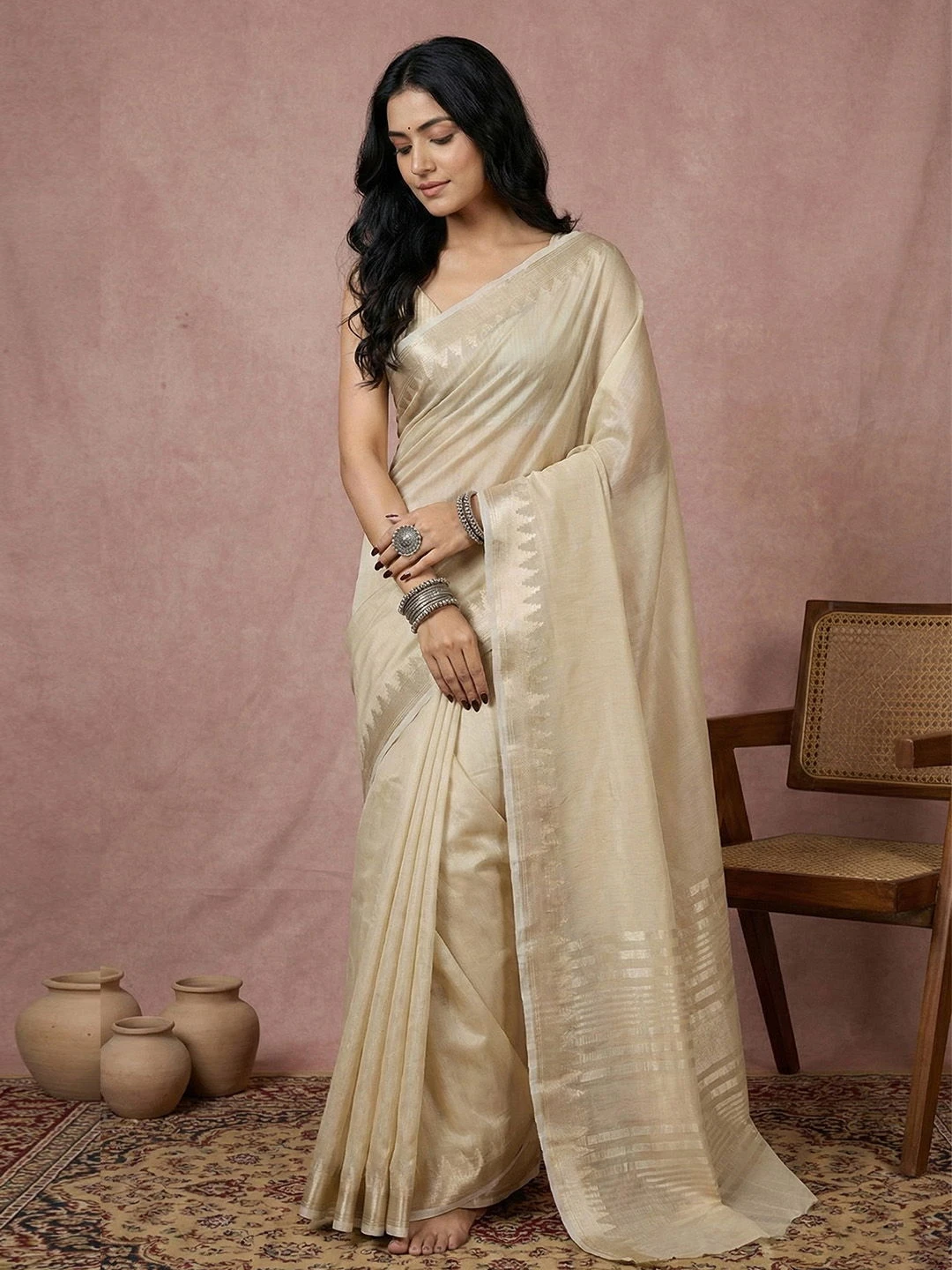 Ast Urban Loom Vol 1 Cotton Silk with Zari Border Saree Collection