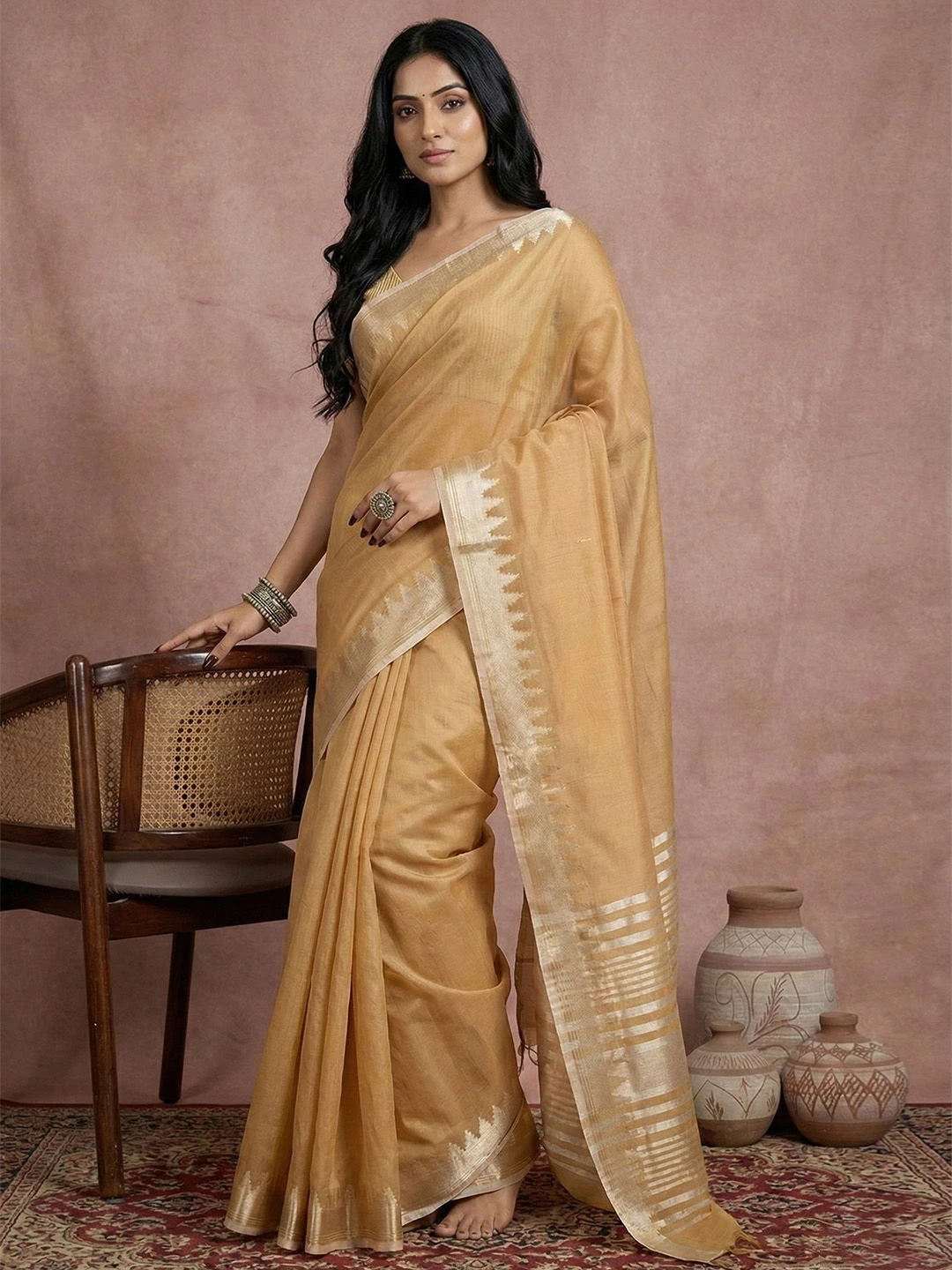 Ast Urban Loom Vol 1 Cotton Silk with Zari Border Saree Collection