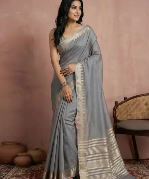 Ast Urban Loom Vol 1 Cotton Silk with Zari Border Saree Collection