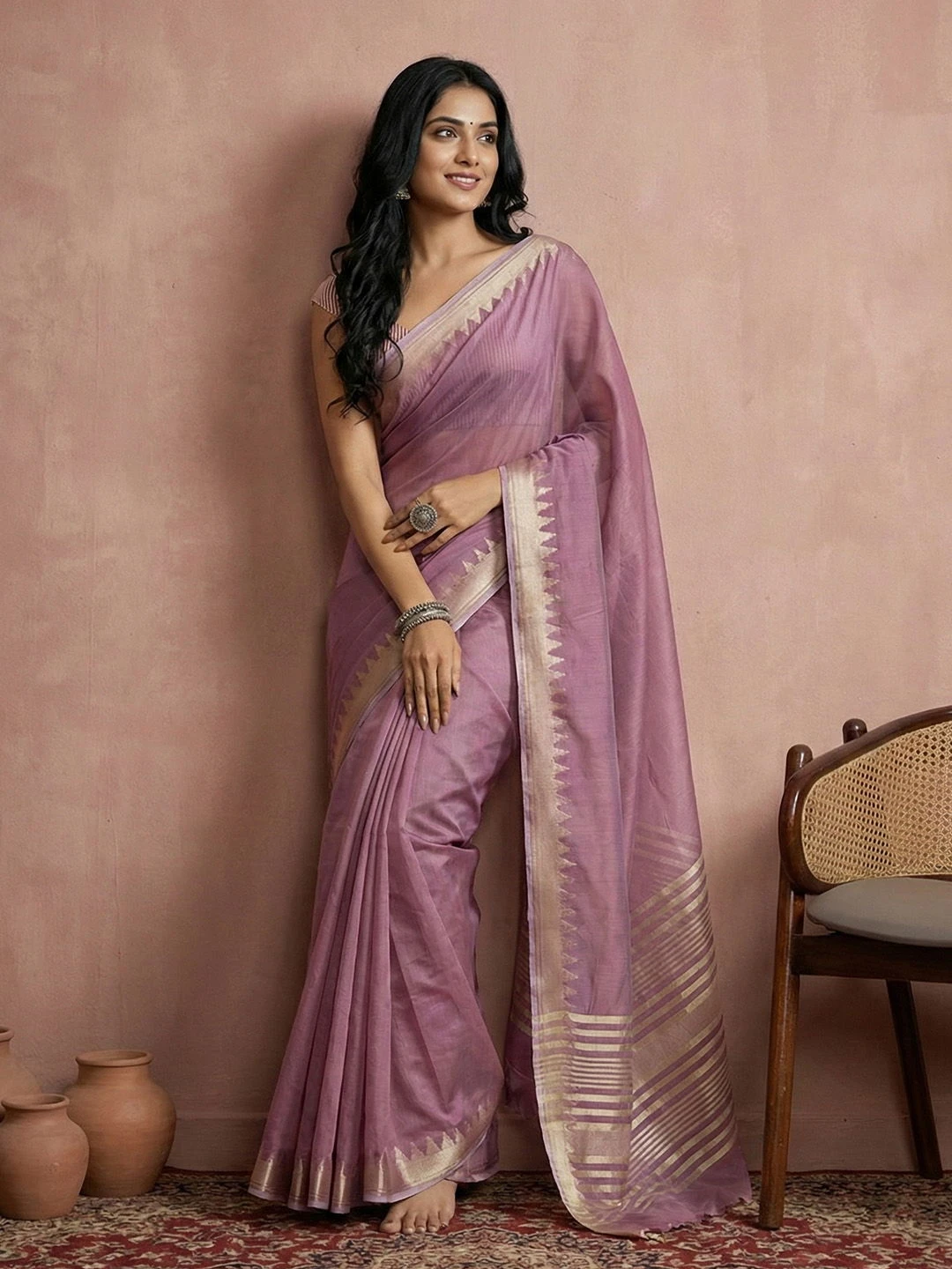 Ast Urban Loom Vol 1 Cotton Silk with Zari Border Saree Collection