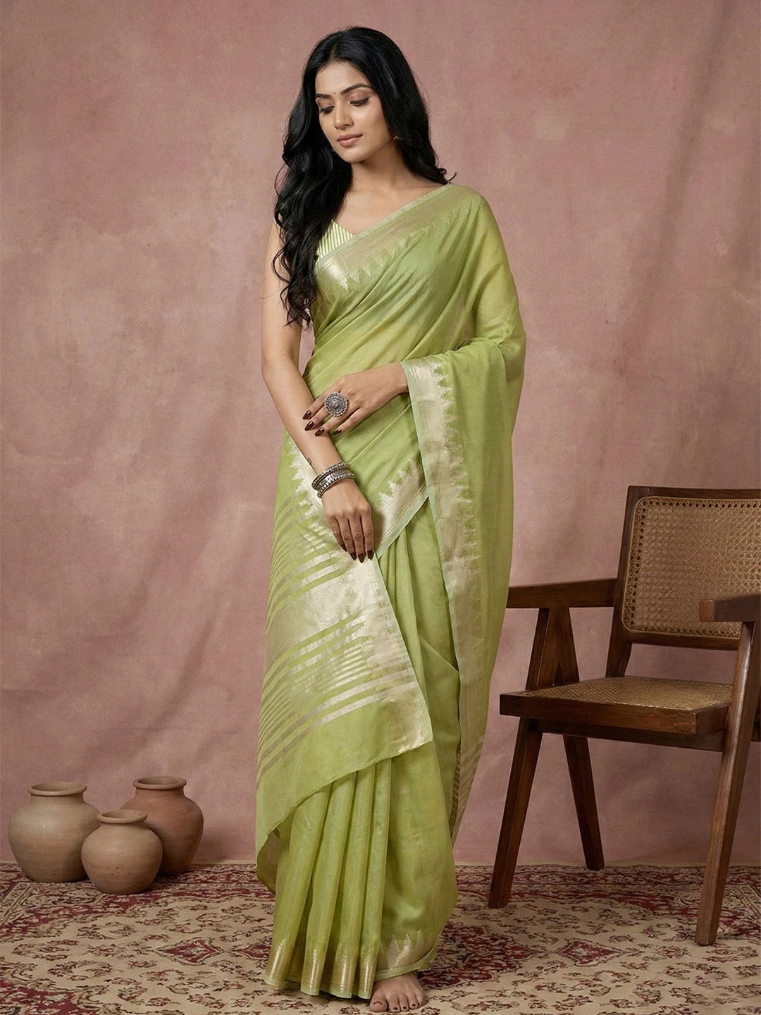 Ast Urban Loom Vol 1 Cotton Silk with Zari Border Saree Collection