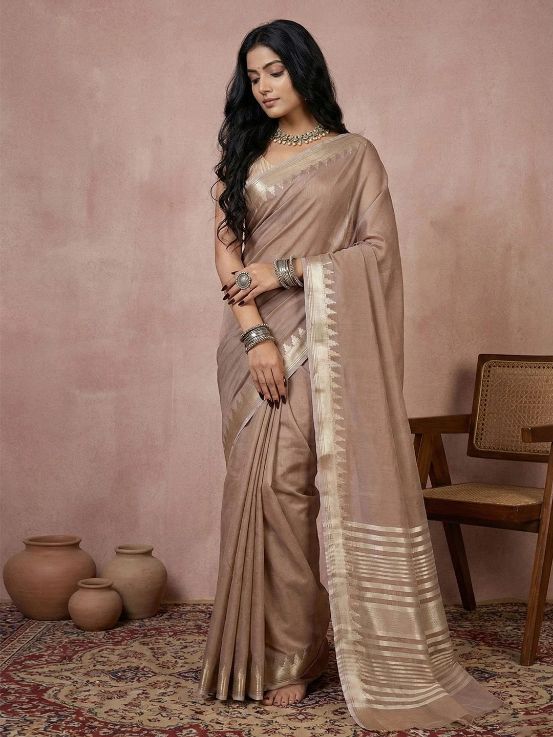 Ast Urban Loom Vol 1 Cotton Silk with Zari Border Saree Collection