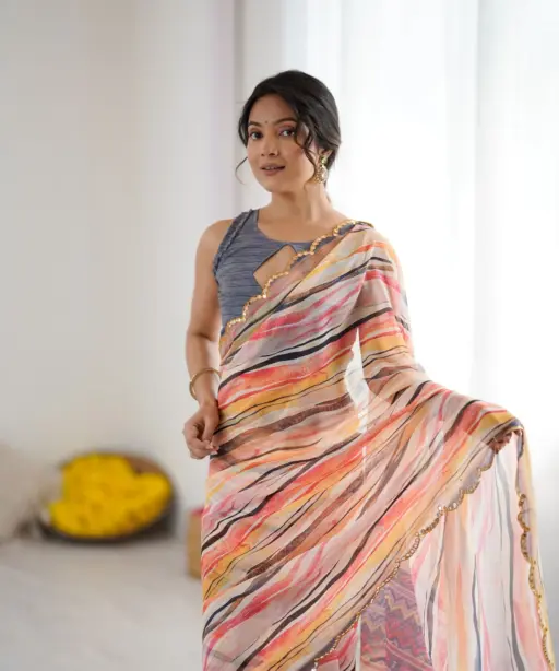 Bt 3148 Georgette Printed Casual Wear Saree Collection