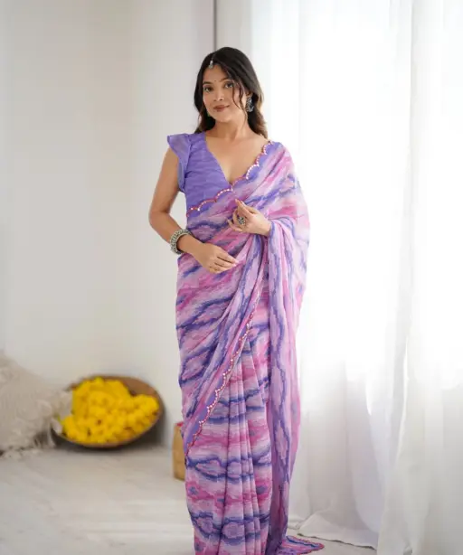 Bt 3148 Georgette Printed Casual Wear Saree Collection