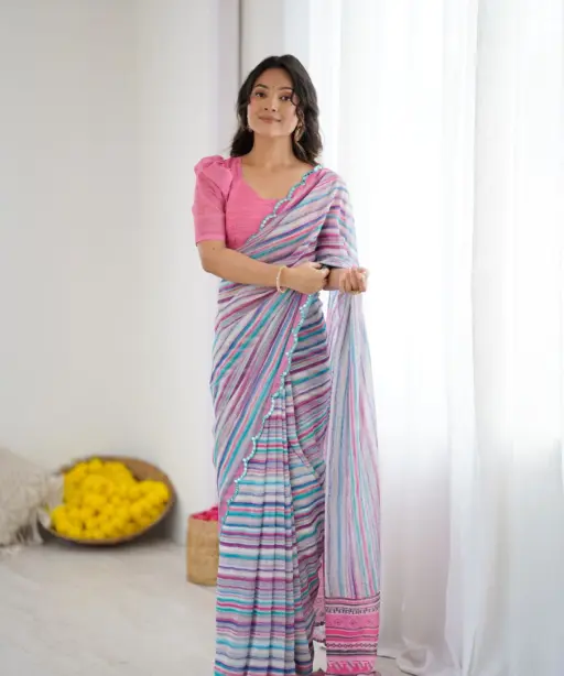 Bt 3148 Georgette Printed Casual Wear Saree Collection