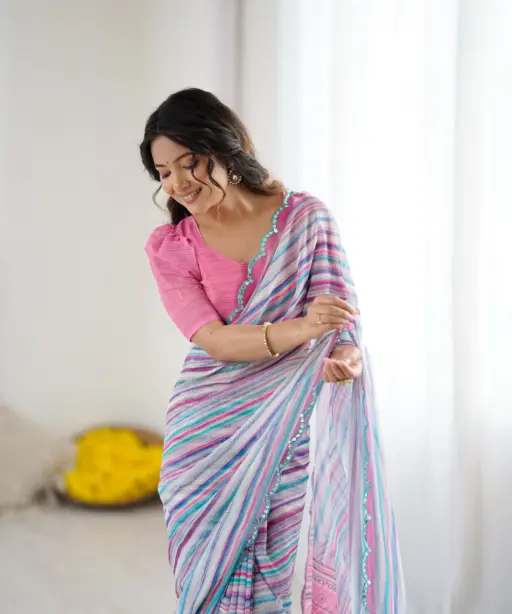 Bt 3148 Georgette Printed Casual Wear Saree Collection