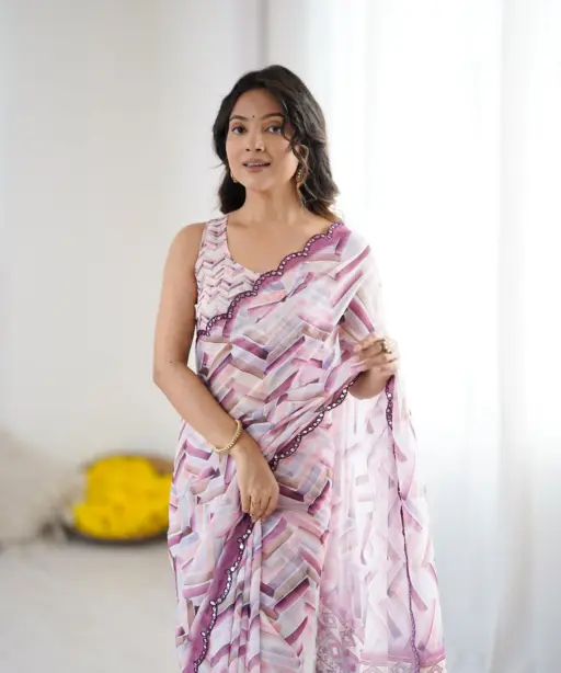 Bt 3148 Georgette Printed Casual Wear Saree Collection