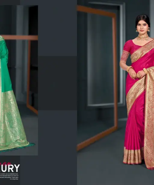 Bunawat Nilima Vol 3 Sangam Printed Silk Woven Work Sarees