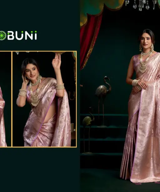 Gobuni Shreemati Satin Silk Fancy Pumpum Pallu Saree Collection