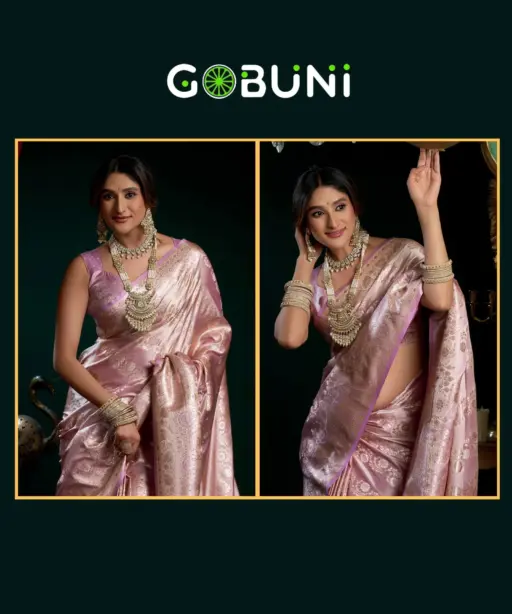 Gobuni Shreemati Satin Silk Fancy Pumpum Pallu Saree Collection