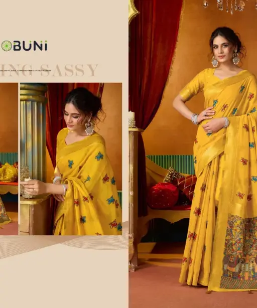 Gobuni Shruti Vol 2 Modal Katha Work with Mina Saree Collection