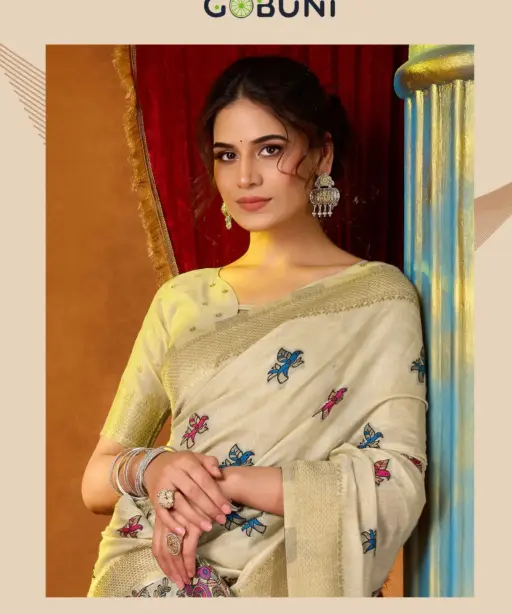 Gobuni Shruti Vol 2 Modal Katha Work with Mina Saree Collection