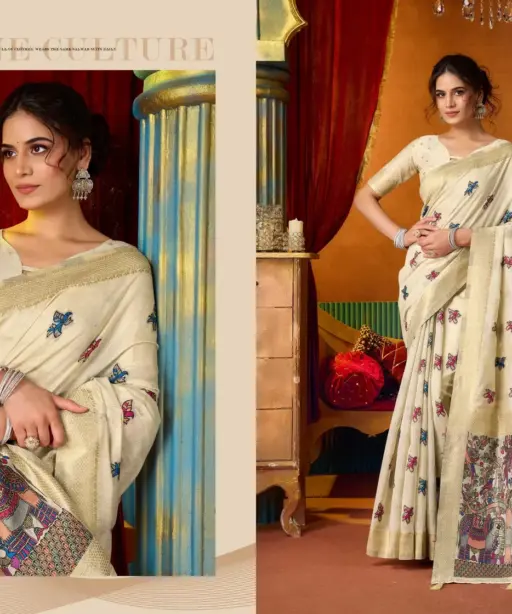 Gobuni Shruti Vol 2 Modal Katha Work with Mina Saree Collection