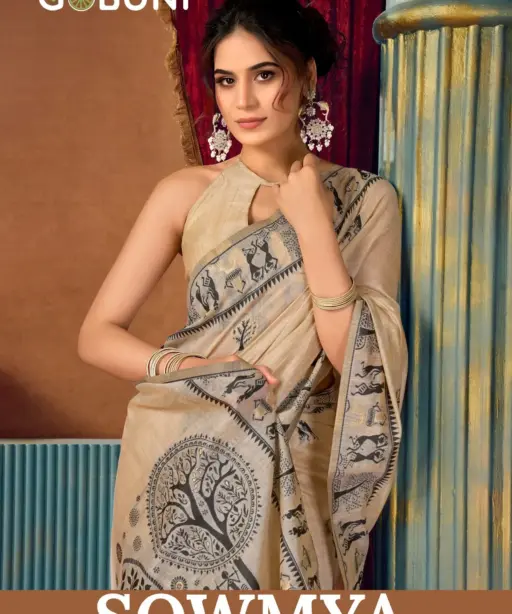 Gobuni Sowmya Vol 2 Modal Worli Work Festival Wear Saree Collection