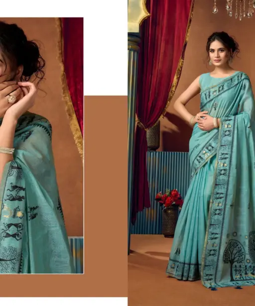 Gobuni Sowmya Vol 2 Modal Worli Work Festival Wear Saree Collection