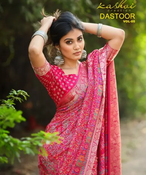 Kashvi Dastoor Vol 5 Viscose Casual Wear Saree Collection