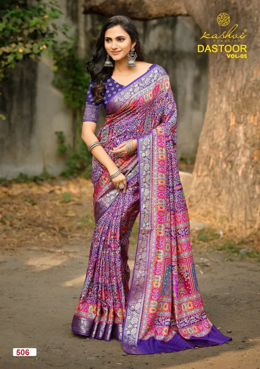 Kashvi Dastoor Vol 5 Viscose Casual Wear Saree Collection