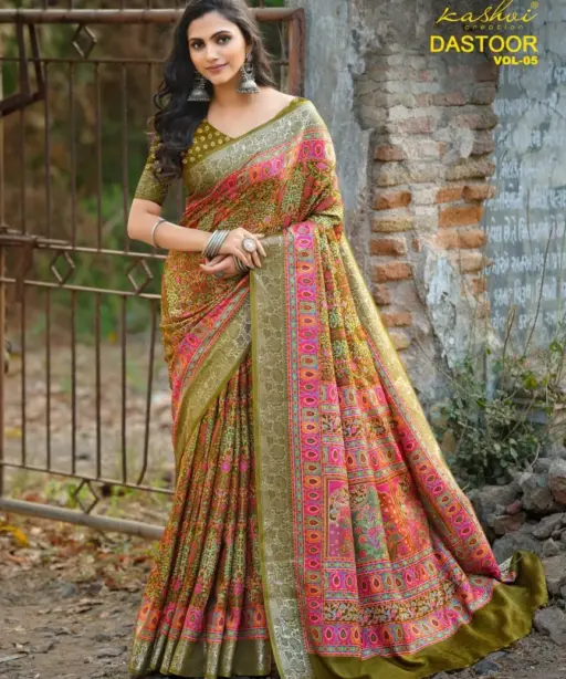 Kashvi Dastoor Vol 5 Viscose Casual Wear Saree Collection