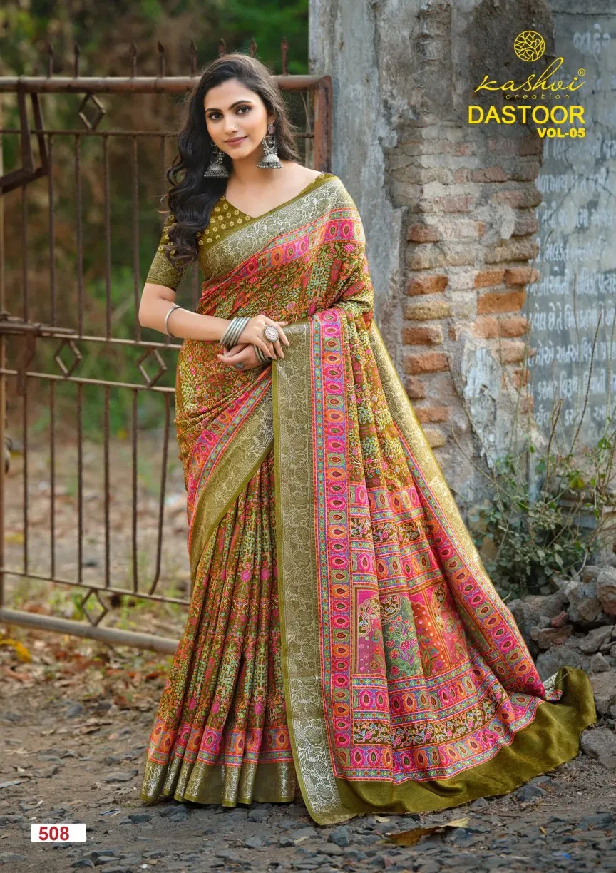 Kashvi Dastoor Vol 5 Viscose Casual Wear Saree Collection