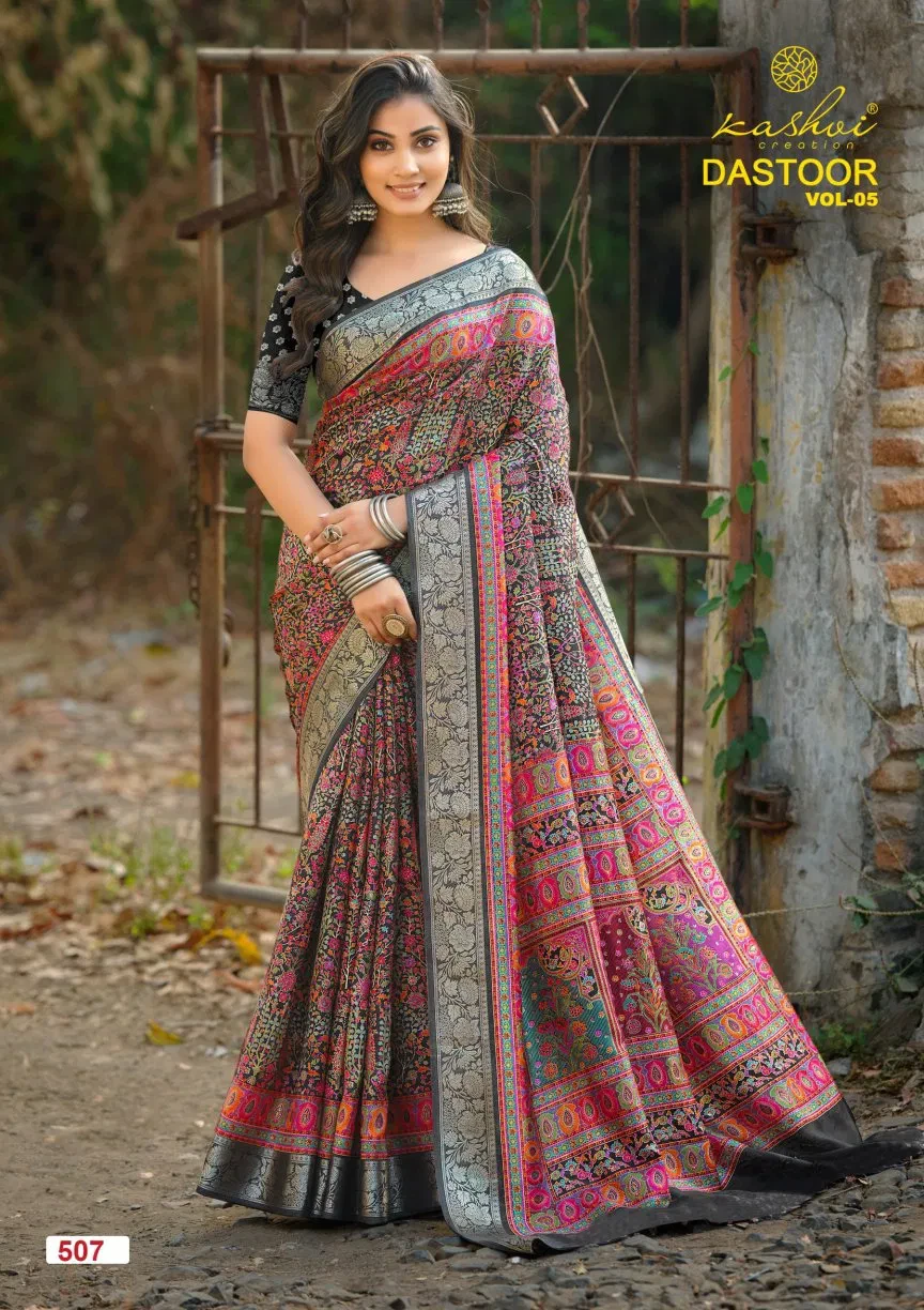 Kashvi Dastoor Vol 5 Viscose Casual Wear Saree Collection