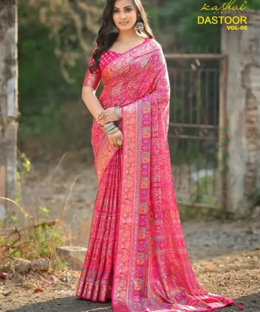 Kashvi Dastoor Vol 5 Viscose Casual Wear Saree Collection
