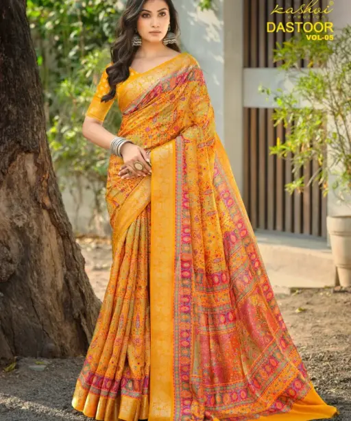 Kashvi Dastoor Vol 5 Viscose Casual Wear Saree Collection