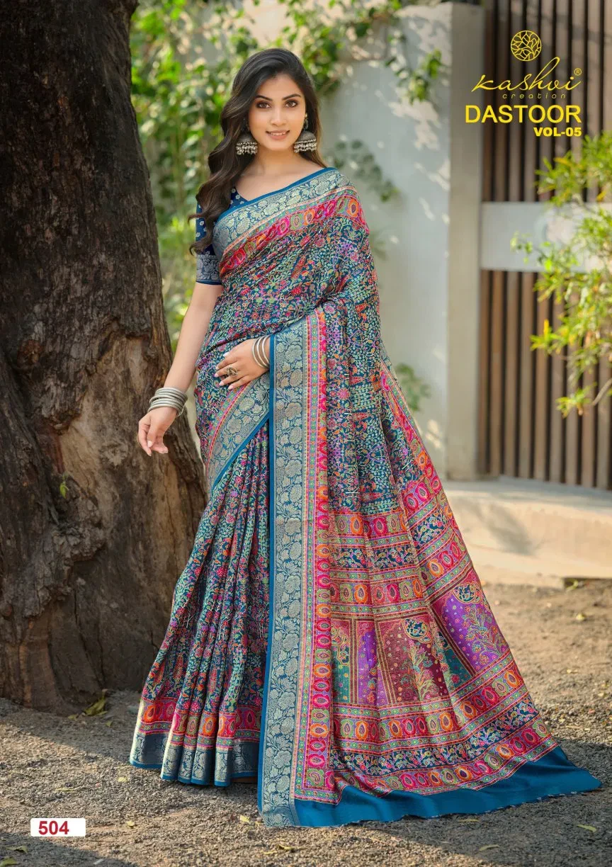 Kashvi Dastoor Vol 5 Viscose Casual Wear Saree Collection