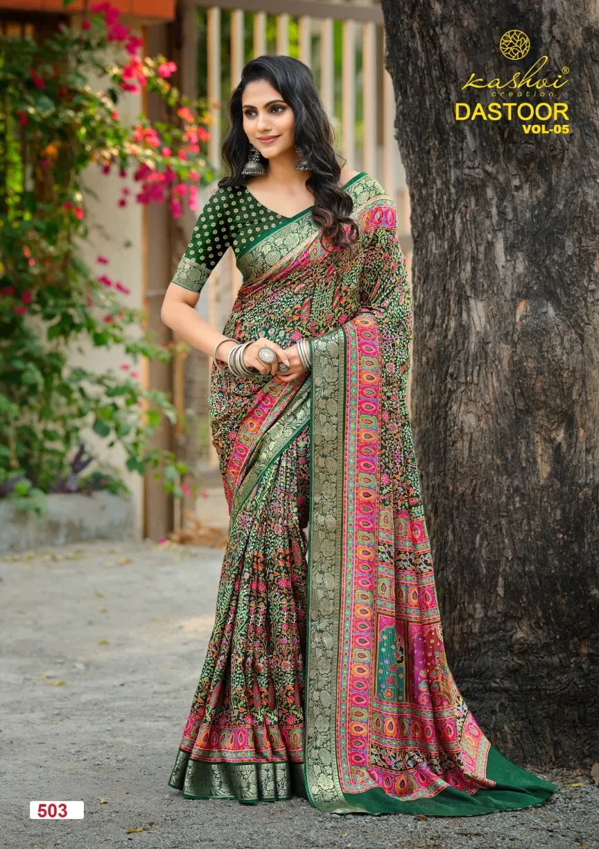 Kashvi Dastoor Vol 5 Viscose Casual Wear Saree Collection