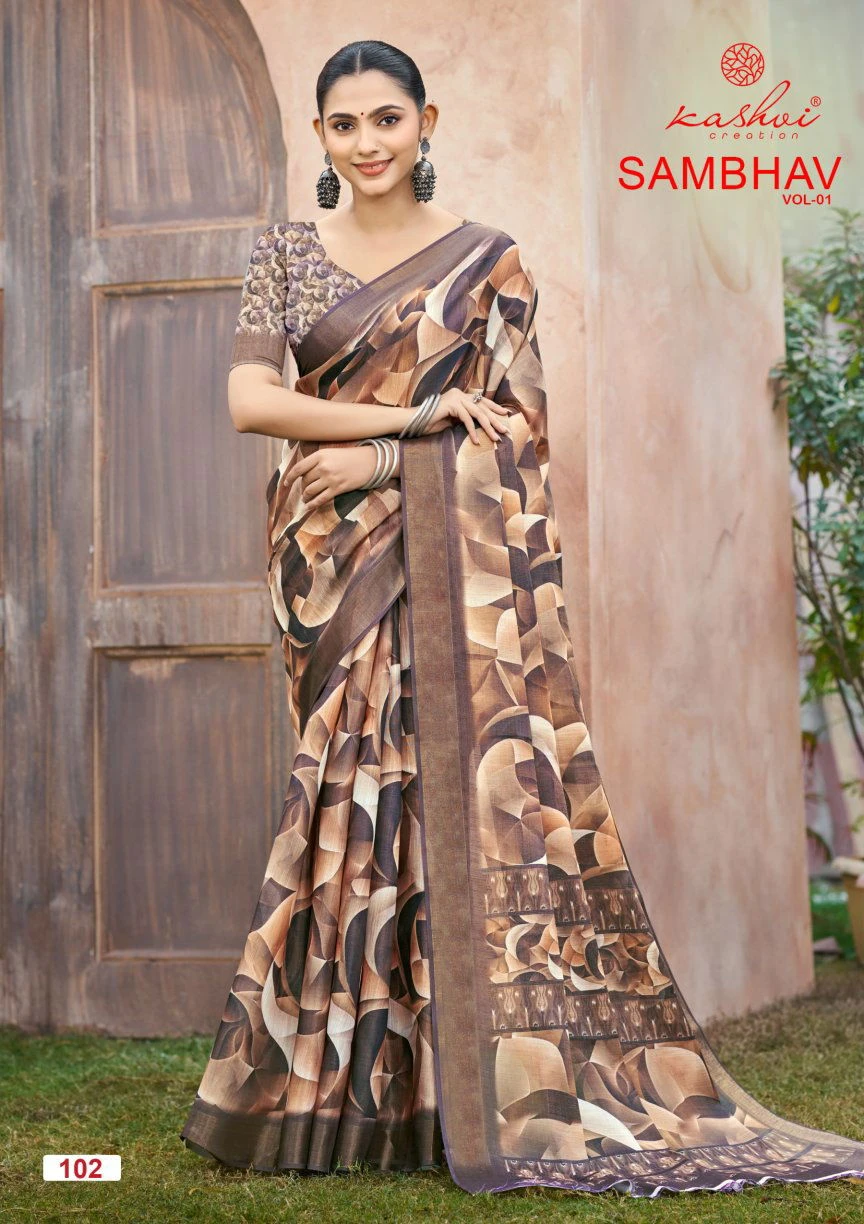 Kashvi Sambhav Vol 1 Erode Silk Casual Wear Saree Collection