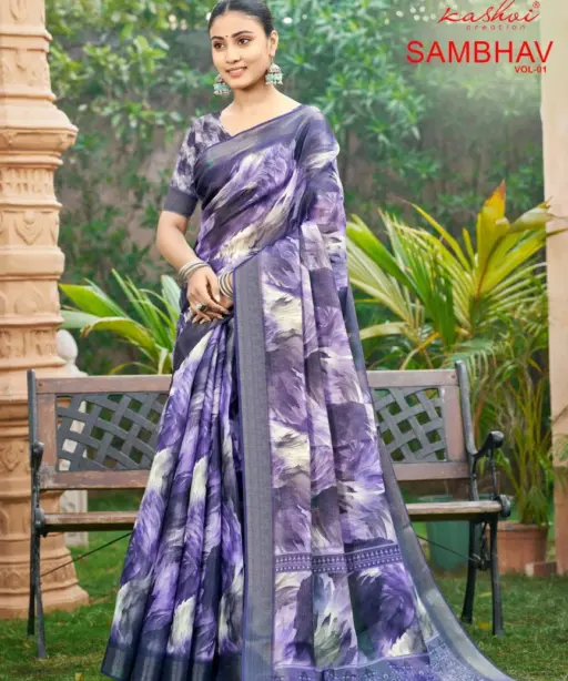 Kashvi Sambhav Vol 1 Erode Silk Casual Wear Saree Collection