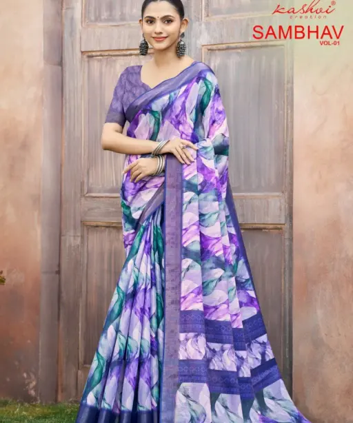 Kashvi Sambhav Vol 1 Erode Silk Casual Wear Saree Collection