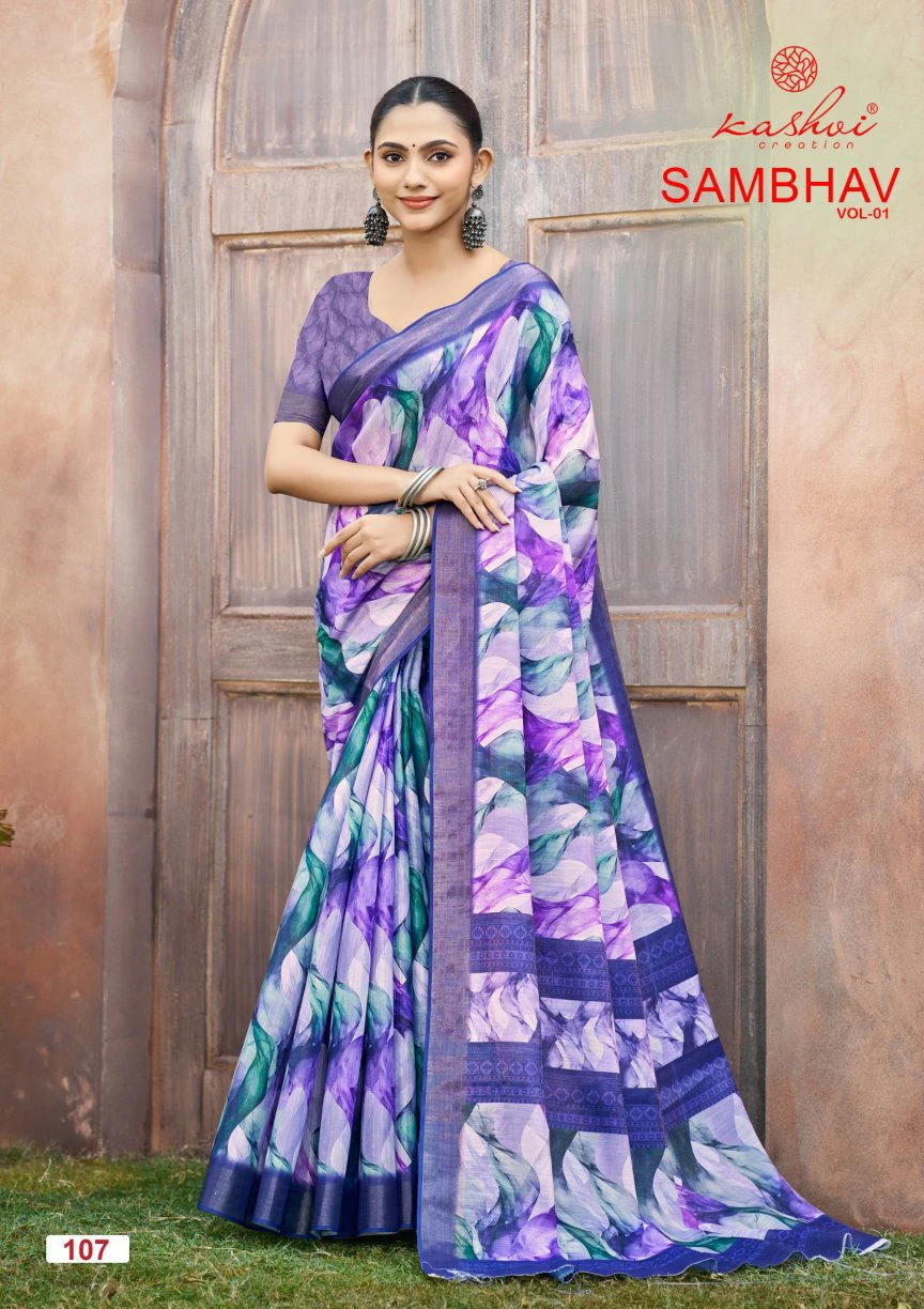 Kashvi Sambhav Vol 1 Erode Silk Casual Wear Saree Collection