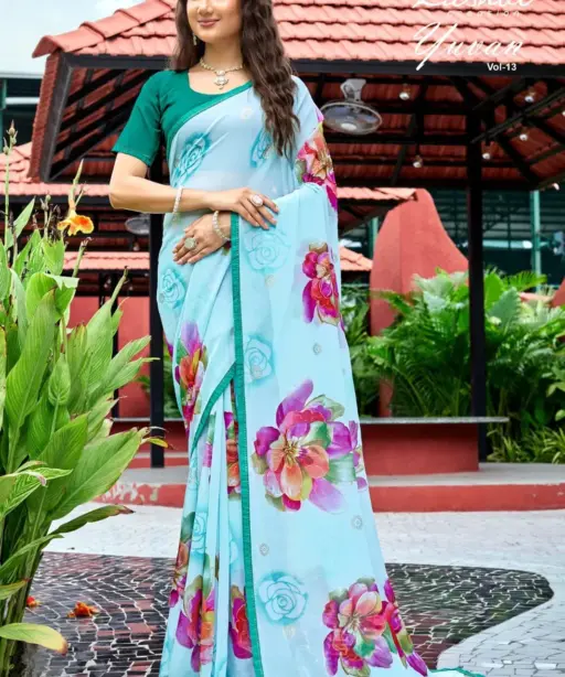 Kashvi Yuvan Vol 13 Georgette Casual Wear Saree Collection