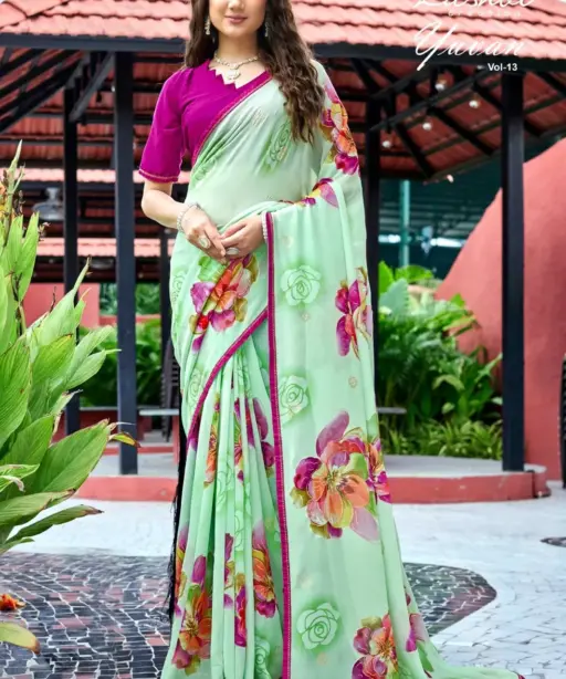 Kashvi Yuvan Vol 13 Georgette Casual Wear Saree Collection