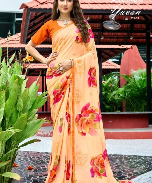 Kashvi Yuvan Vol 13 Georgette Casual Wear Saree Collection