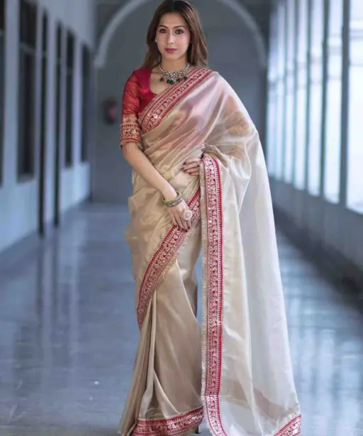 Kc 2083 Soft Twil Net Sequance Designer Saree