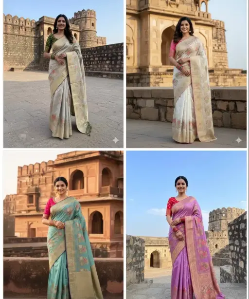 Kc 209 Soft Flowing Pure Dola Silk Saree Collection