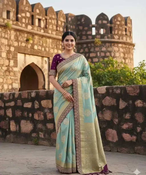 Kc 210 Soft Flowing Pure Dola Silk Saree Festival Collection