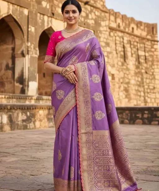 Kc 210 Soft Flowing Pure Dola Silk Saree Festival Collection