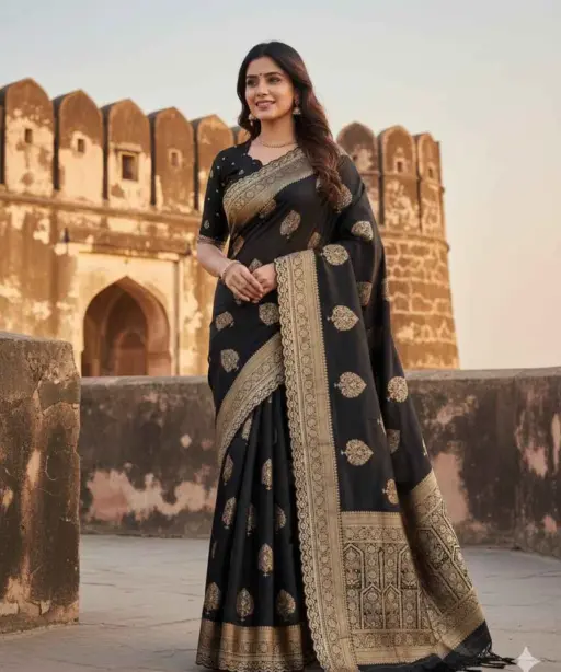 Kc 210 Soft Flowing Pure Dola Silk Saree Festival Collection