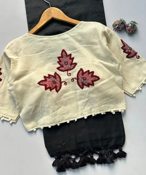 Khadi Vol 5 Cotton Saree with Apllic Blouse Design Collection