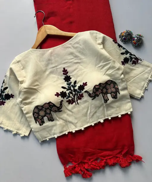 Khadi Vol 5 Cotton Saree with Apllic Blouse Design Collection