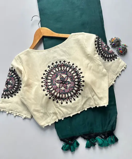 Khadi Vol 5 Cotton Saree with Apllic Blouse Design Collection