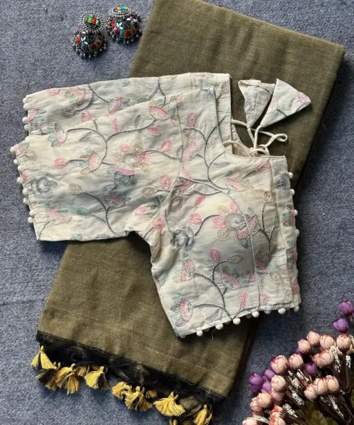 Khadi Vol 7 Cotton Casual Wear Saree with Work Blouse Collection