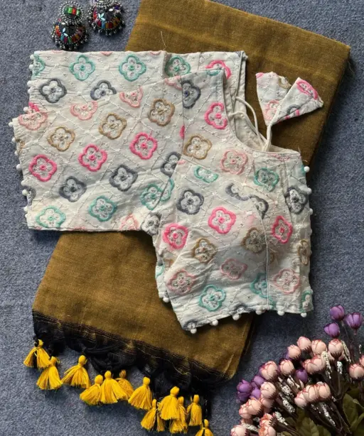 Khadi Vol 7 Cotton Casual Wear Saree with Work Blouse Collection